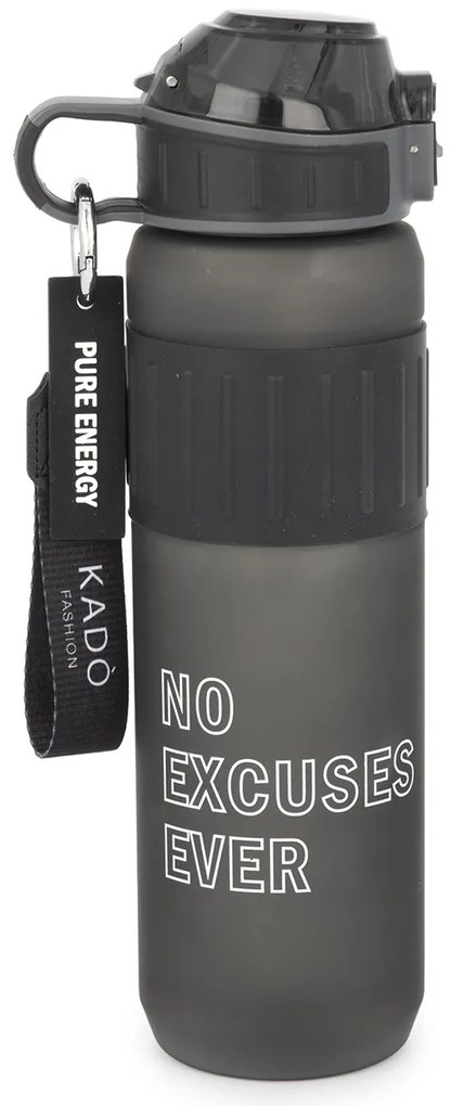 Borraccia scritta motivazionale 1 L nero Hydrea