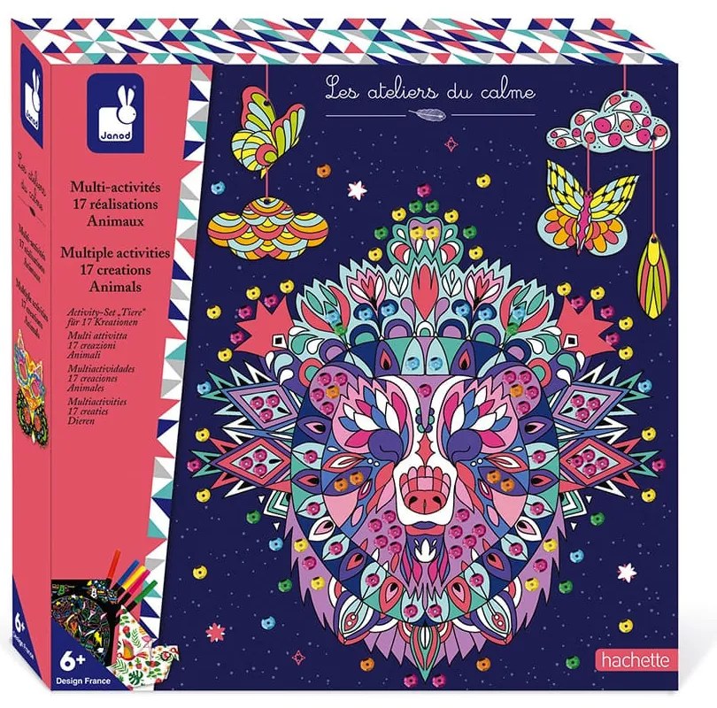 Atelier per bambini XXL - Cofanetto multi attività 17 creazioni con gli animali