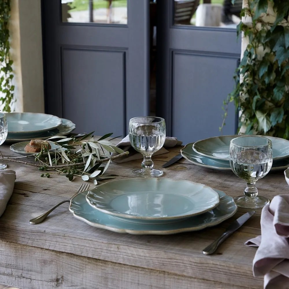 Piatto in gres turchese , ⌀ 27 cm Alentejo - Costa Nova