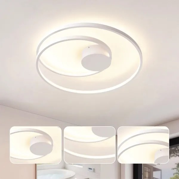 Brilagi- Plafoniera LED dimmerabile TWISTER LED/48W/230V diam. 50 cm bianco + telecomando