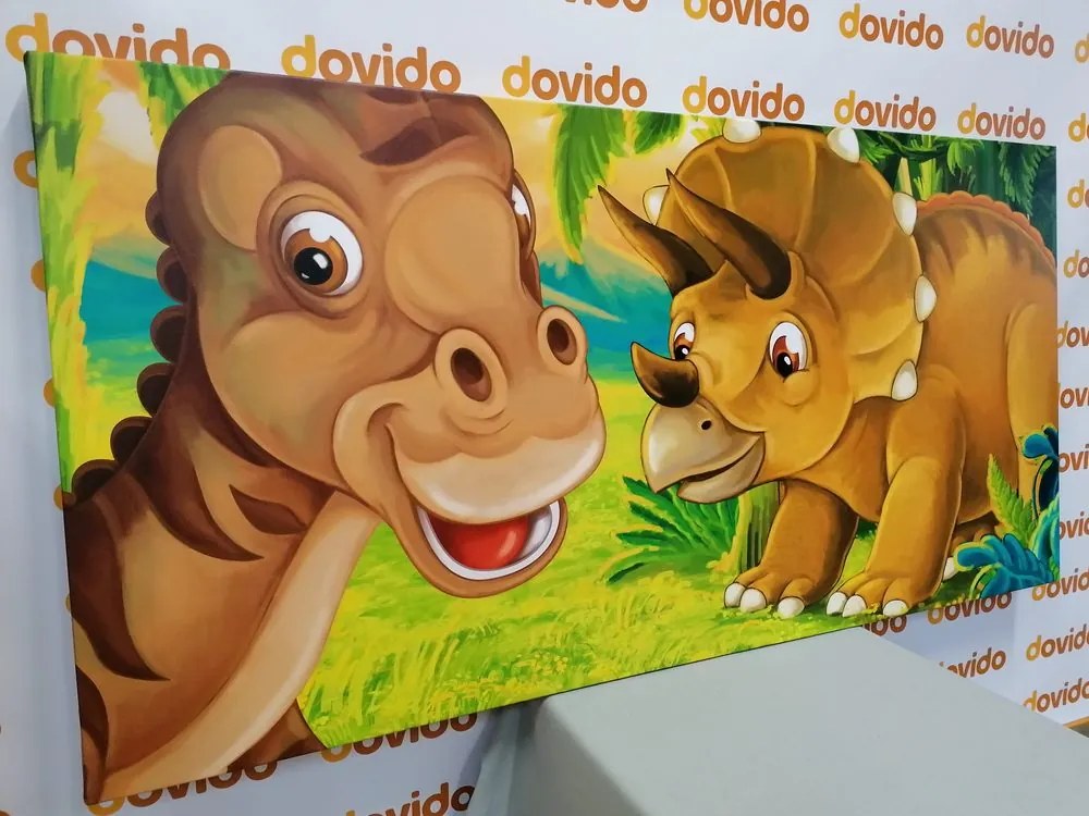 Quadro su tela – Dinosauri allegri