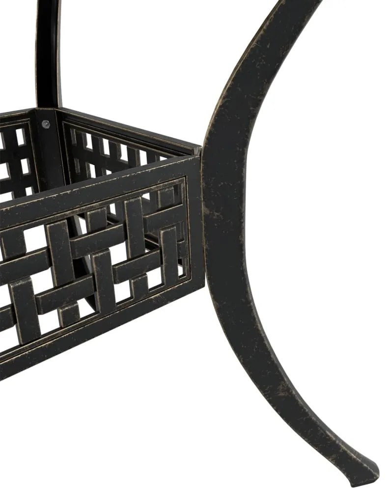 Set da bistrò 3 pz bronzo in alluminio pressofuso