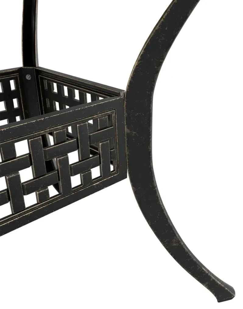 Set da bistrò 3 pz bronzo in alluminio pressofuso