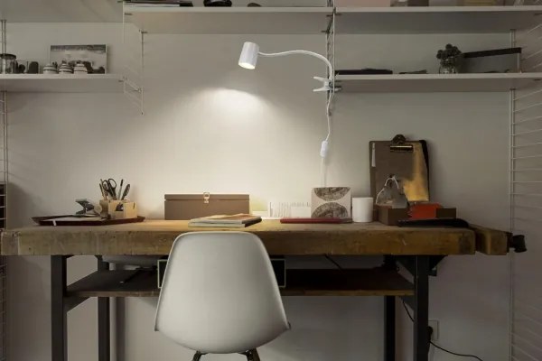 Osram - Lampada da scrivania con morsetto DESK LINE 1xGU10/9W/230V bianca