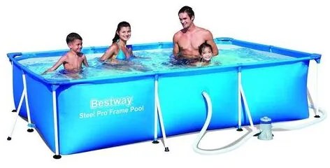 Bestway - piscina rettangolare rigida alserio 300X201X66H cm. con pompa
