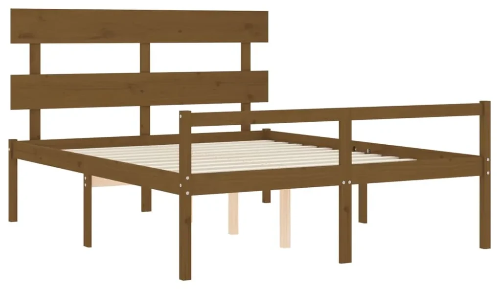 Giroletto con testiera miele 5ft king in legno massello