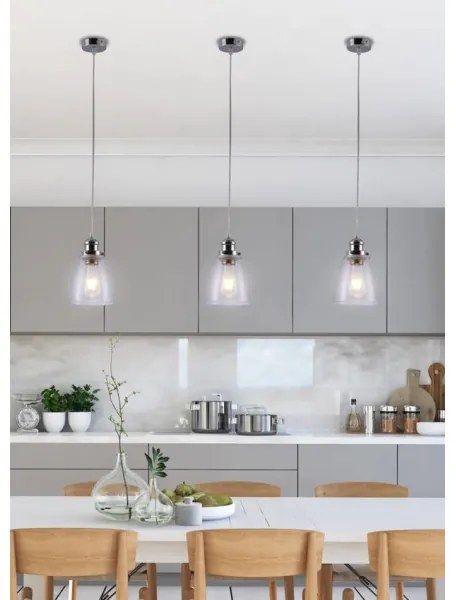 Lampadario a sospensione con filo VOICE 1xE27/40W/230V