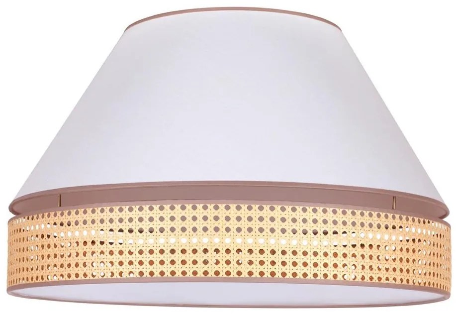 Duolla - Plafoniera AVIGNON 3xE27/15W/230V diametro 60 cm bianco/rattan