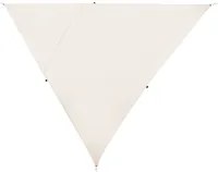 Tenda a vela per esterno da giardino veranda tendalino protezione solare triangolo 3 x 3 x 3 m resistente ai raggi UV dell'acqua beige