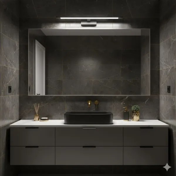 Illuminazione LED per specchio da bagno KLIMT LED/12W/230V 3000/4000/6000K 60 cm IP44 nero