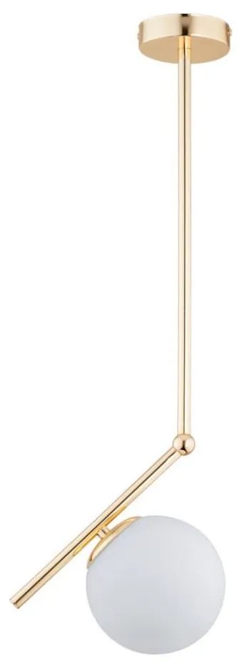 Lampadario a sospensione con supporto rigido LIBERTY 1xE14/40W/230V oro/bianco