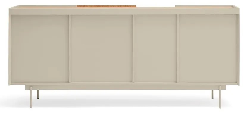 Cassettiera bassa beige/naturale in rovere 180x78 cm Otto - Teulat