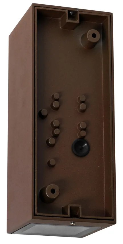 Applique da parete industriale ruggine marrone 2 luci AR70 IP54 - Baleno