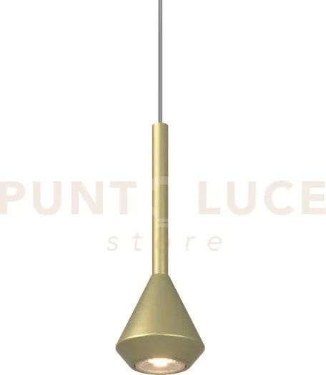 1202 sospensione 1 luce attacco gu10 colore ottone con cavo cm 250 ...