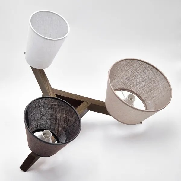 Brilagi - Lampadario LED ANTHONY 3xE14/40W/230V rovere noce