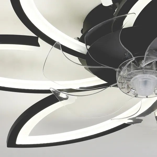 Brilagi-LED Lampada dimmerabile con ventilatore LED/50W/230V 3000-6500K nero+DO