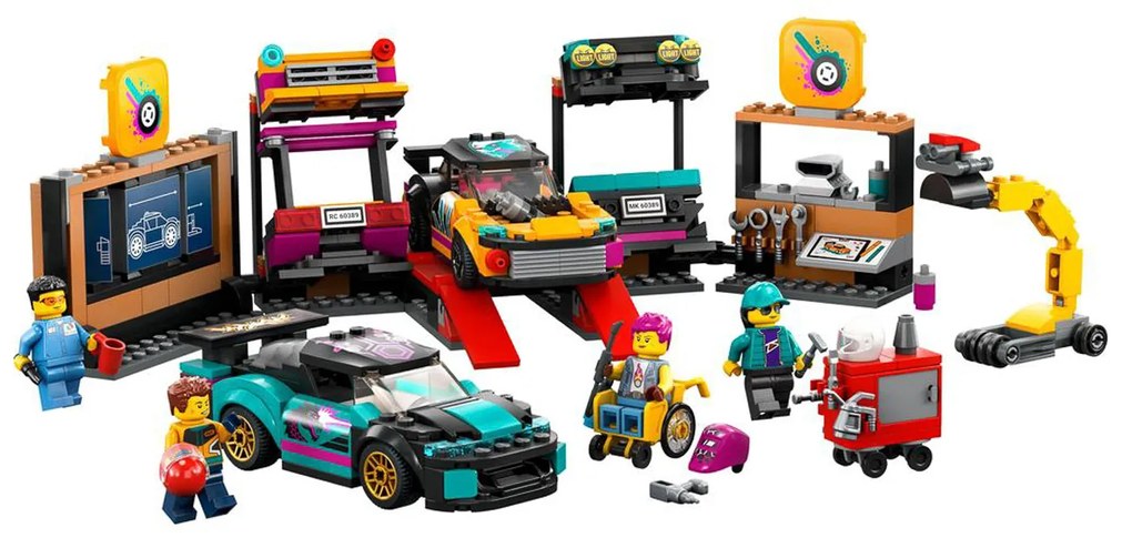 Garage auto personalizzato kit costruzioni Lego City