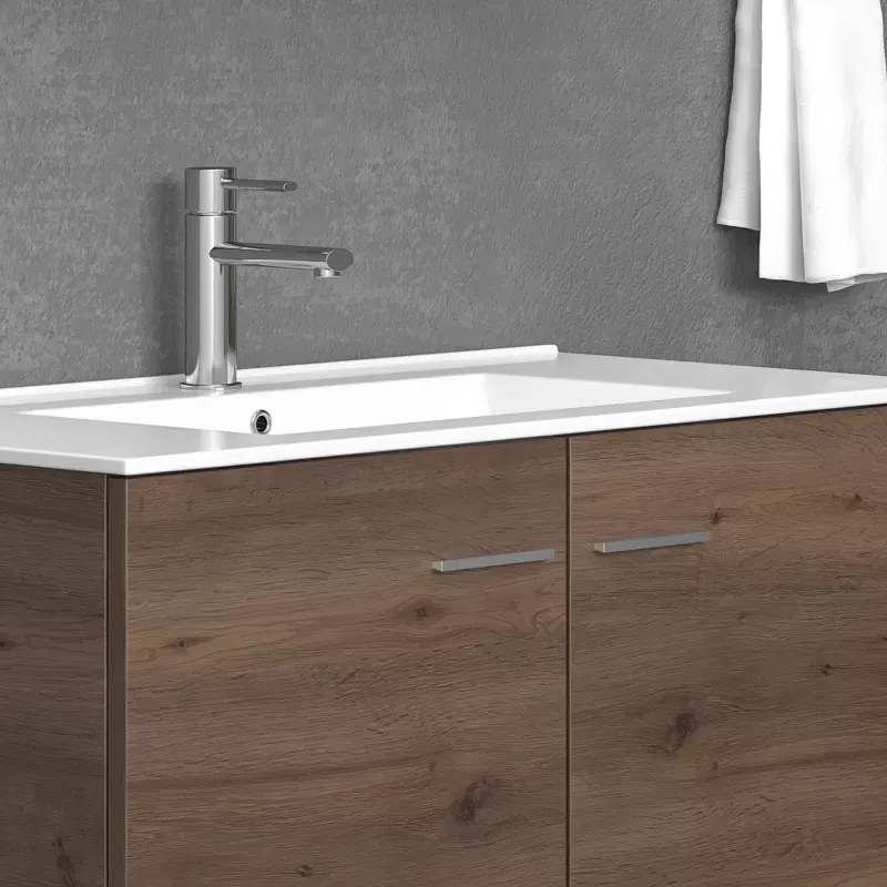 Mobile bagno sospeso da 90cm con 2 ante BT-90 - KAMALU