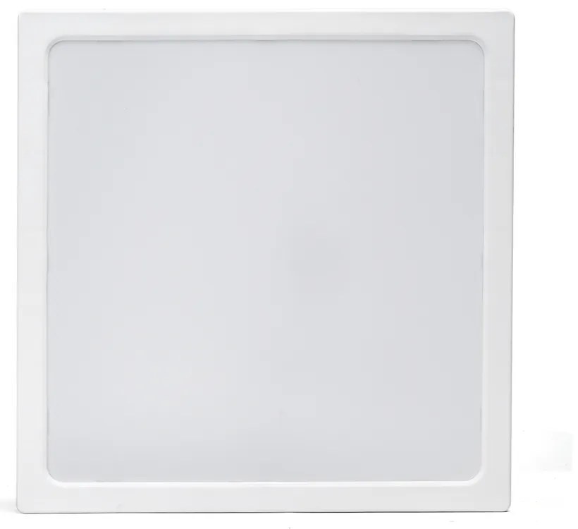 Plafoniera Led slim 24W Bianca Quadrata Bianco caldo 3000K Aigostar