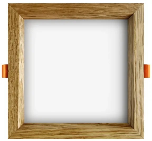 APLED - Lampada LED SQUARE WOODLINE LED/12W/230V 4000K 17x17 cm quercia legno solido