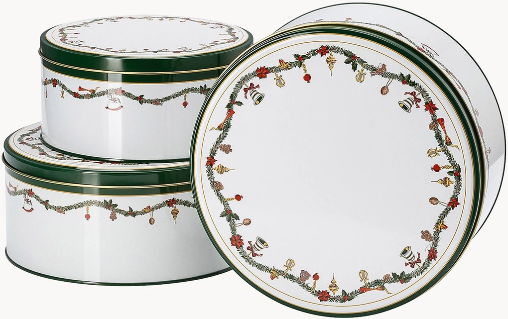 Set di 3 contenitori natalizi Nora