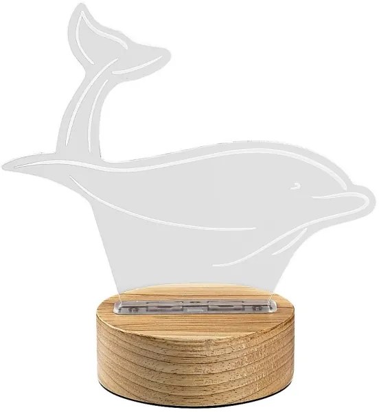 Rabalux 76002 - Lampada da tavolo LED per bambini AKALI LED/2W/5V 3000K dolphin faggio