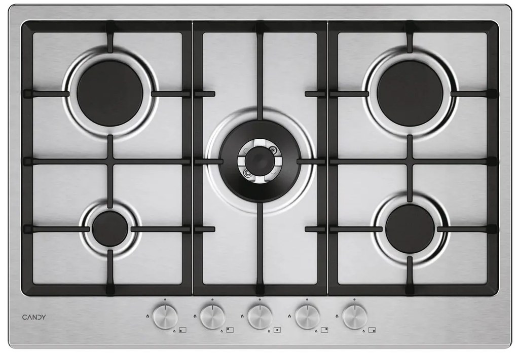 Piano cottura 5 fuochi CHG74WTX INOX CANDY