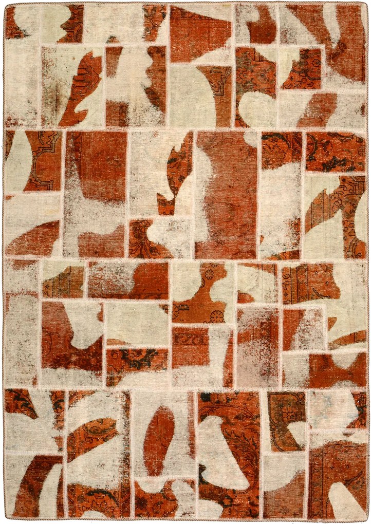 Patchwork Tappeto persiano 240x170 Beige (Iran) Annodato A Mano