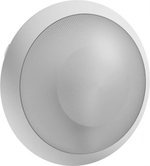 Plafoniera rotonda E27 IP65 Ø30cm Con sensore Movimento - Bianca