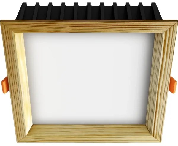 APLED-Lampada LED SQUARE WOODLINE LED/12W/230V 4000K 17x17 cm pino legno solido