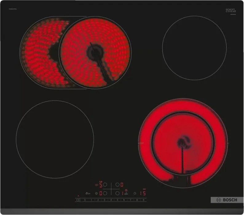 Bosch Serie 6 PKN631FP2E Nero Ceramica integrata a 4 zone