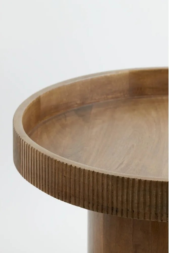 Tavolino rotondo in legno di mango ø 60 cm Kalomo - Light &amp; Living