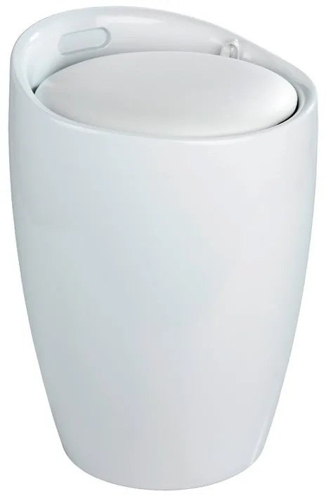 Cesta porta biancheria in abs bianco WENKO Candy 50 l