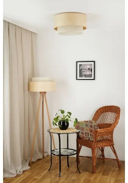 Brilagi - Plafoniera ARIZONA BOHO 1xE27/15W/230V diametro 45 cm beige