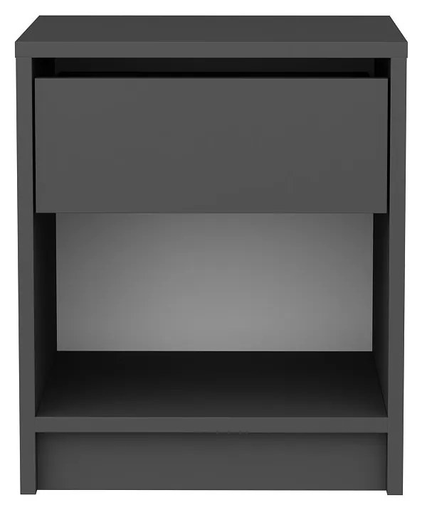 Comodino antracite 45x36x52 cm Sheridan