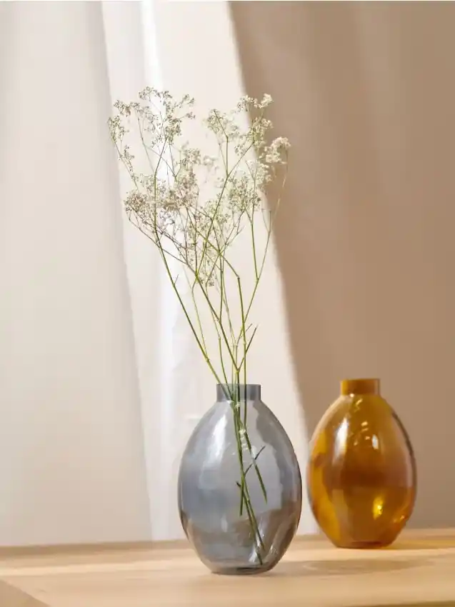 Vaso da fiori vetro trasparente 23 cm ELATOS 