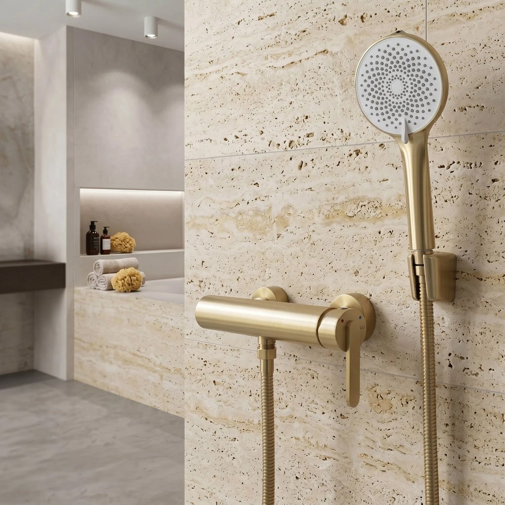 Rubinetto per vasca REA Ontario Side Brush Gold
