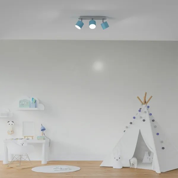 Faretto DIXIE 3xGX53/11W/230V blu