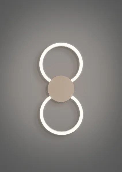 Eglo 902127 - Applique da parete LED VENTICELLO LED/20W/230V + LED/0,91W beige