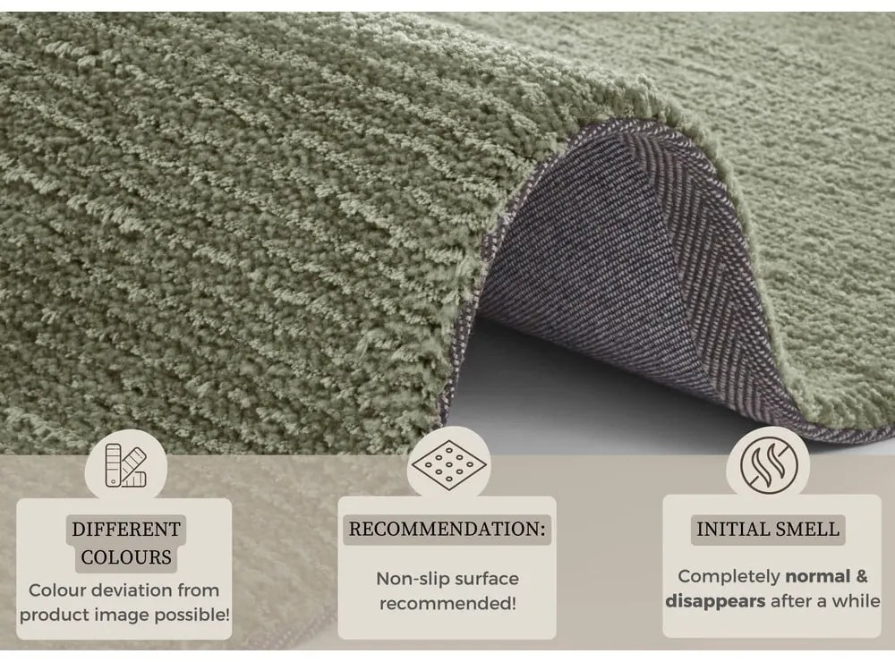 Tappeto verde scuro , 120 x 170 cm Supersoft - Mint Rugs