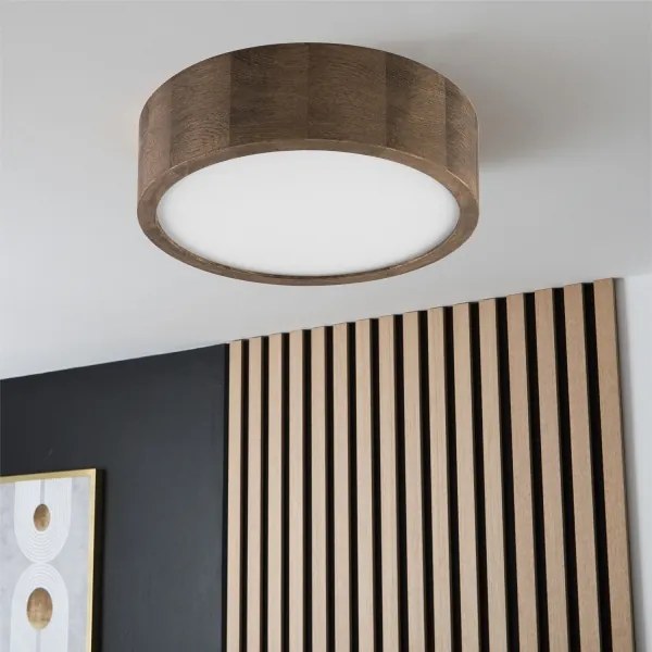 Brilagi - Lampada LED da soffitto CARVALHO 1xE27/60W/230V noce 27 cm