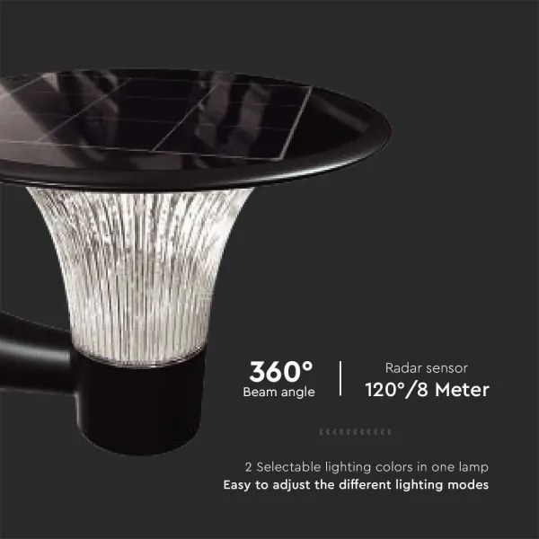 Lampada solare da parete LED 15W 3,2V 4000K/6000K IP65