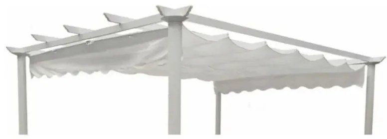 Telo di ricambio in poliestere per pergola Niagara bianco 282 x 400 cm