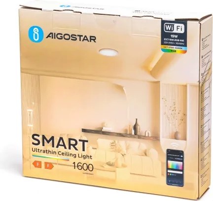 Aigostar - Plafoniera dimmerabile RGBW LED/19W/230V 2700-6500K Wi-Fi