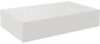 Mensola a muro Singolo SPACEO dritto in mdf L 40 x H 8 x P 25 cm bianco