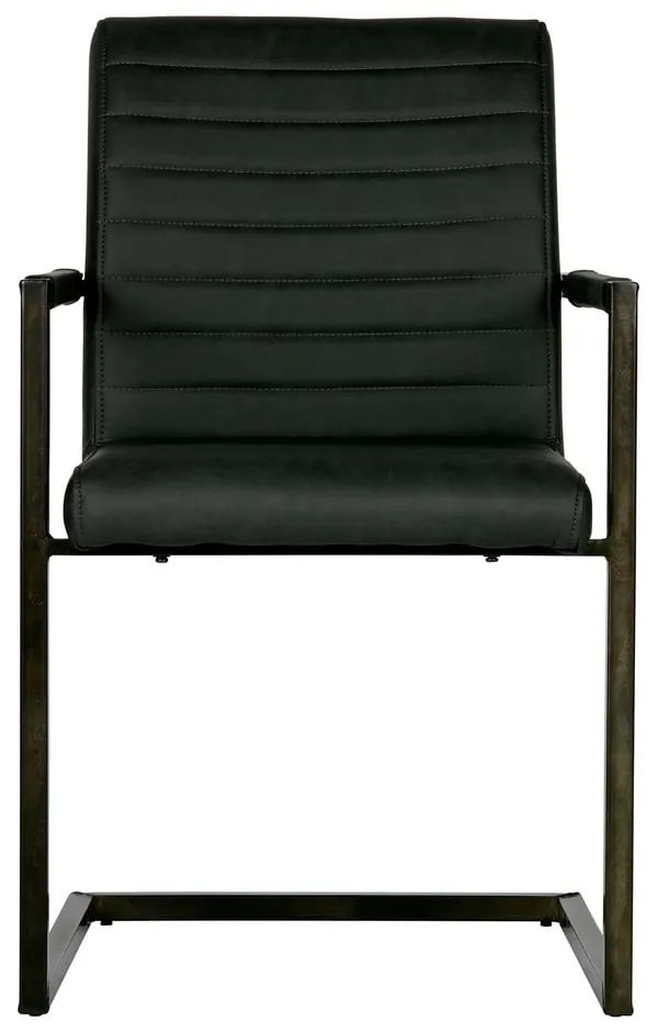 Sedia da pranzo nera Bas - WOOOD