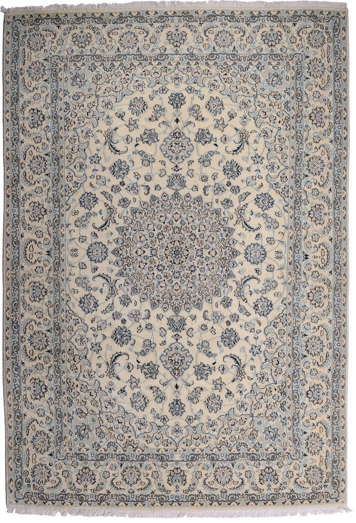 Nain Tappeto persiano 200x290 Beige (Iran) Annodato A Mano