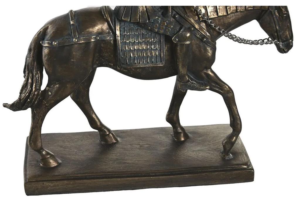 Statua Decorativa DKD Home Decor Cavallo Rame Resina (20 x 7 x 22 cm)
