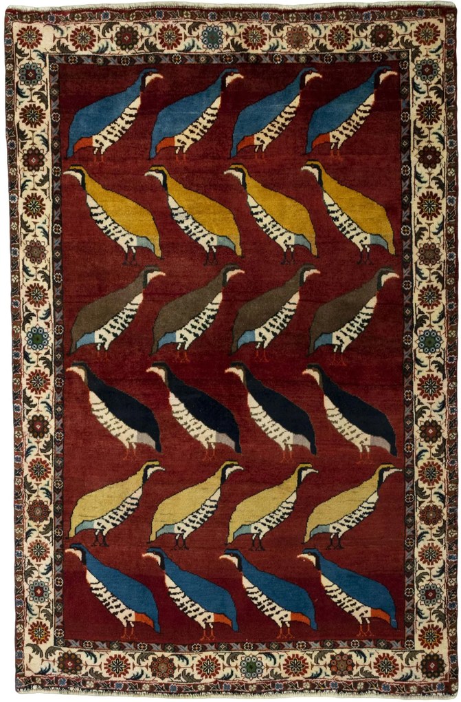 Gabbeh Tappeto persiano 120x190 Rosso (Iran) Annodato A Mano