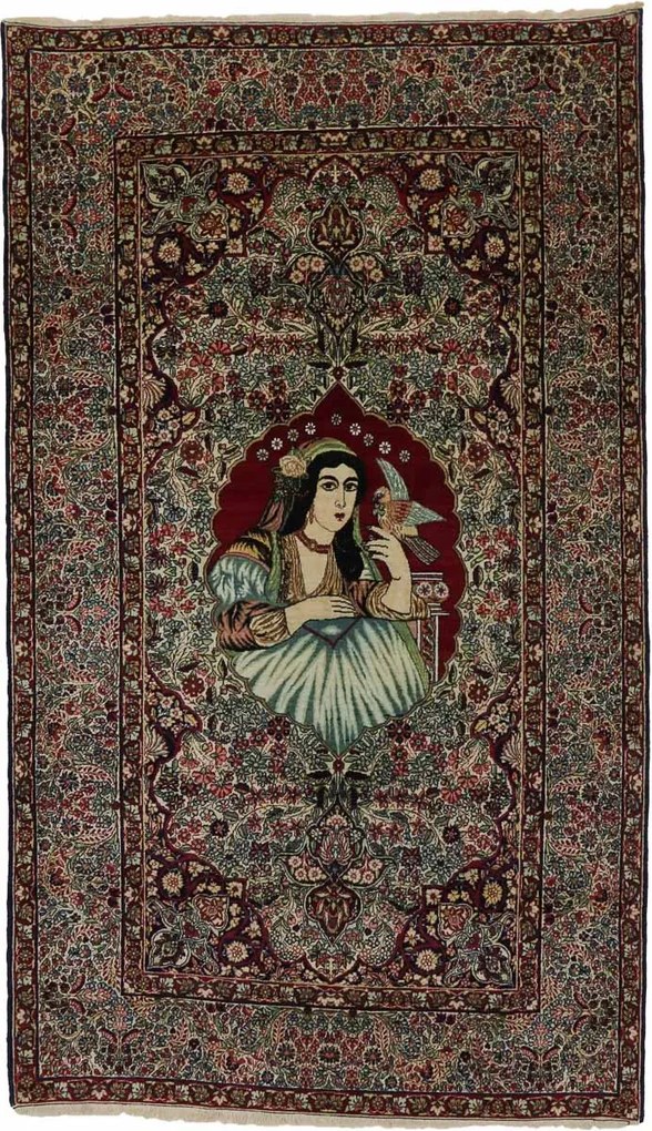 Kerman Tappeto persiano 150x250 (Iran) Annodato A Mano